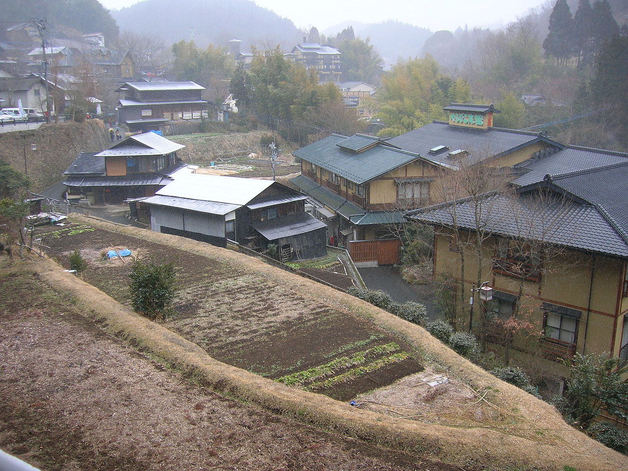 Kurokawa Onsen outdoor bath