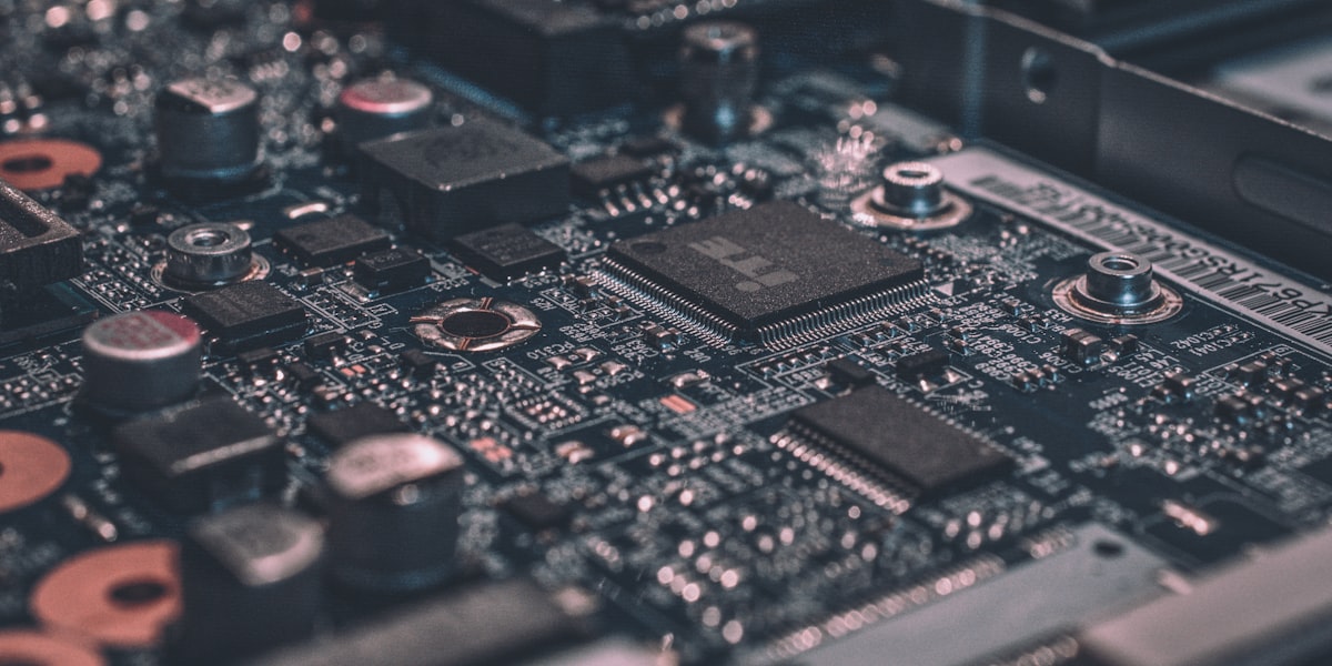 Semiconductor chip circuit close-up — METI semiconductor fund supports strategic industries